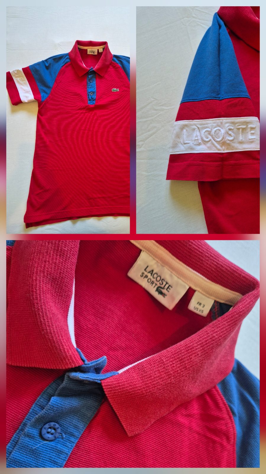 Polo lacoste sport homme taille M