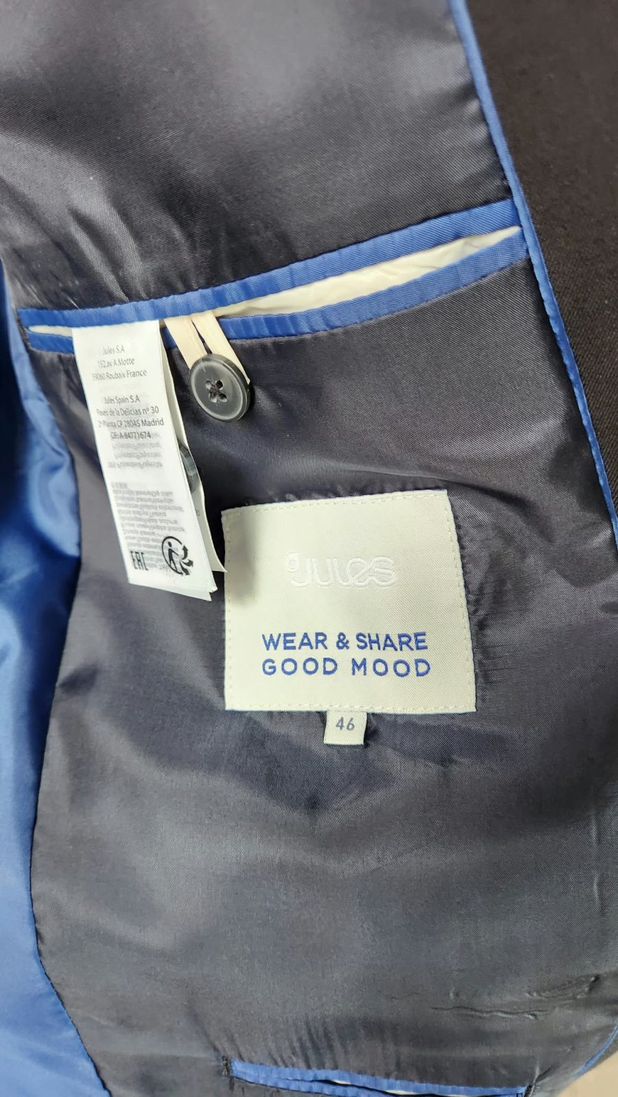 Veste de costume homme taille 46