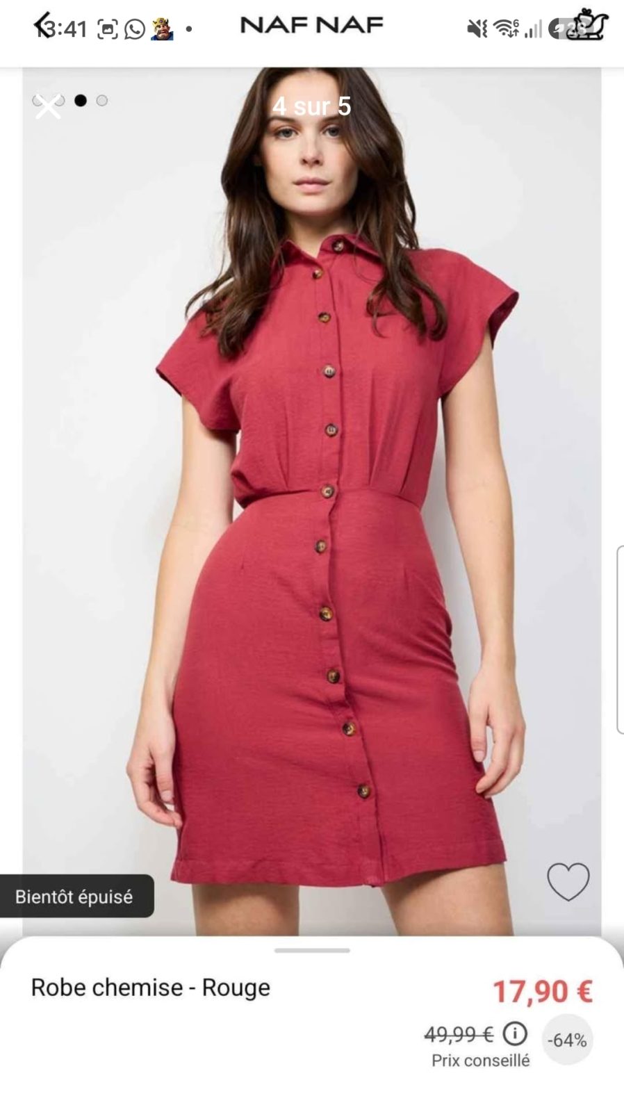 Robe NAFNAF taille 38