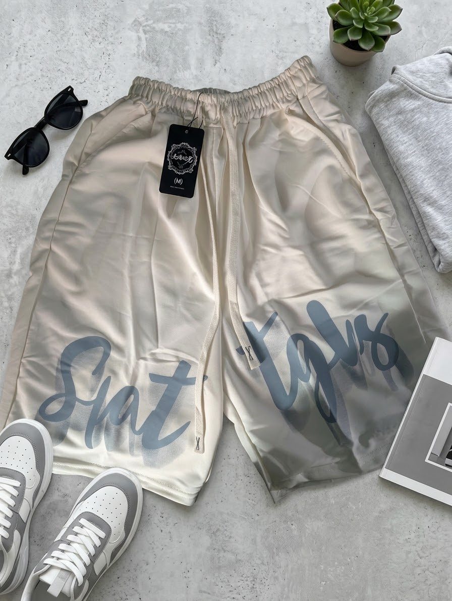 Short homme Oversize Blanc – Taille M – Neuf avec étiquette