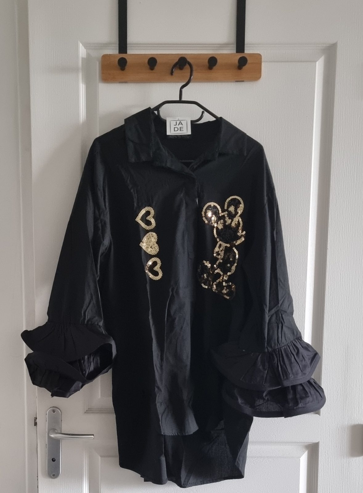 Chemise noire à strass TU — La Réunion