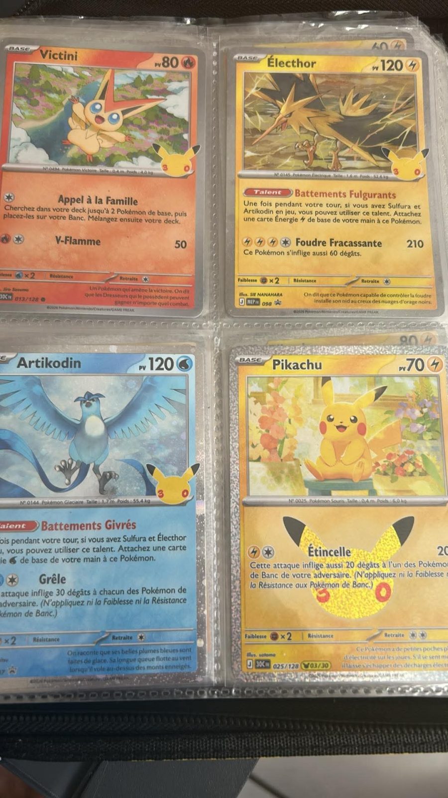 Lot Pokémon 30ans