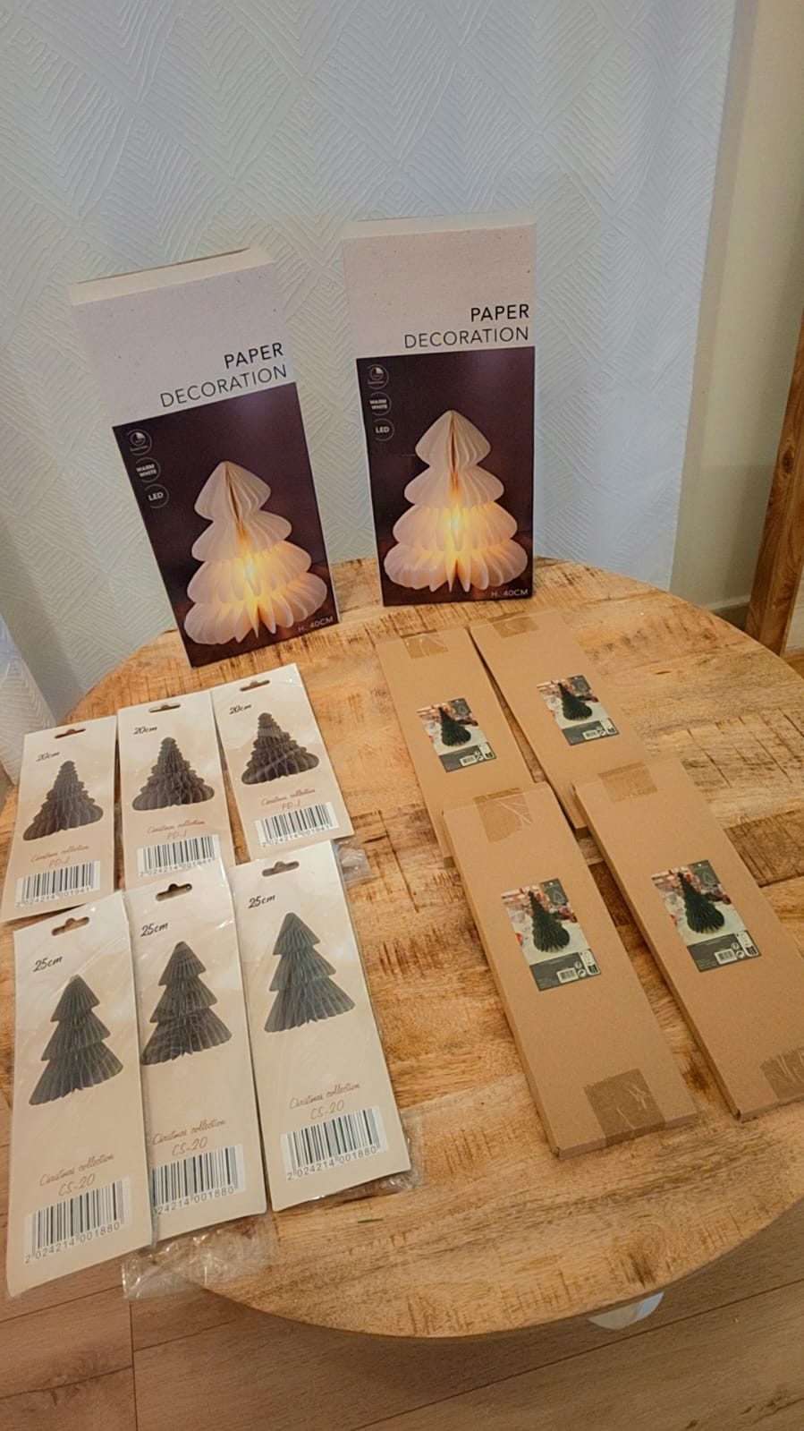 COLLECTION COMPLÈTE DE DÉCORATIONS DE NOËL + GRAND SAPIN XXL 210 CM