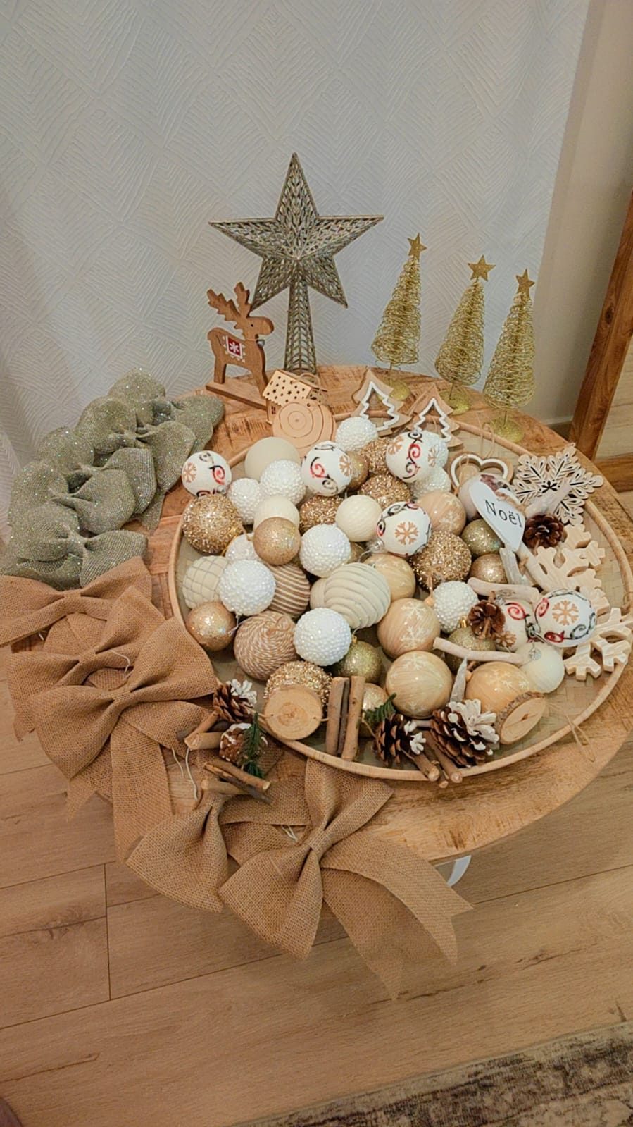 COLLECTION COMPLÈTE DE DÉCORATIONS DE NOËL + GRAND SAPIN XXL 210 CM