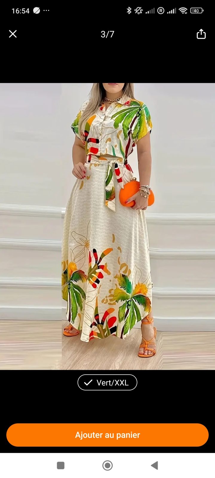 Ensemble jupe longue