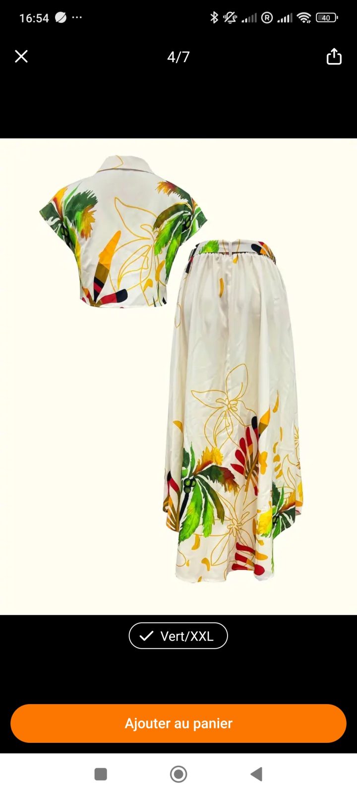Ensemble jupe longue