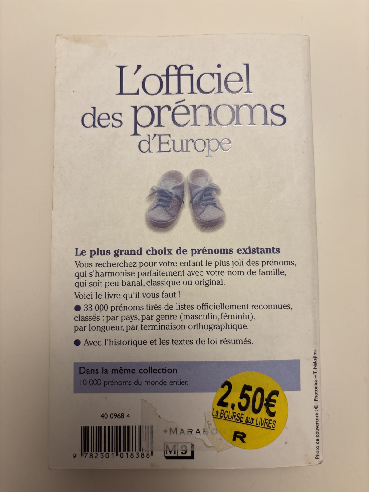 L’officiel des prénoms d’Europe