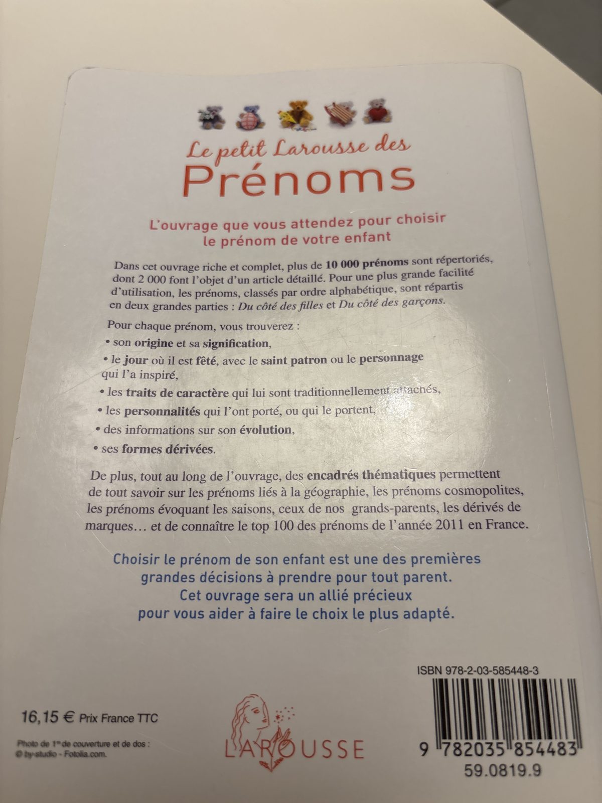 Dictionnaire prénoms