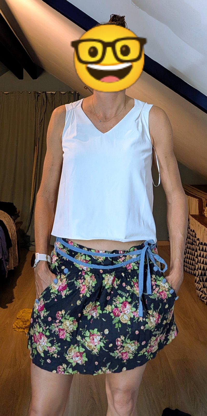Haut blanc taille S