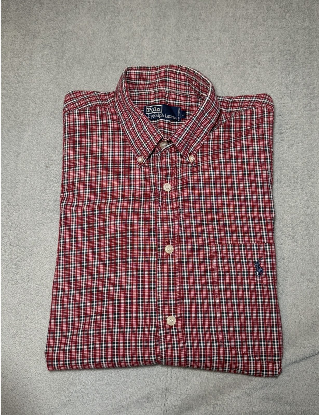 👔 Chemise Polo Ralph Lauren à carreaux – Manches courtes — Polo Ralph Lauren — La Réunion
