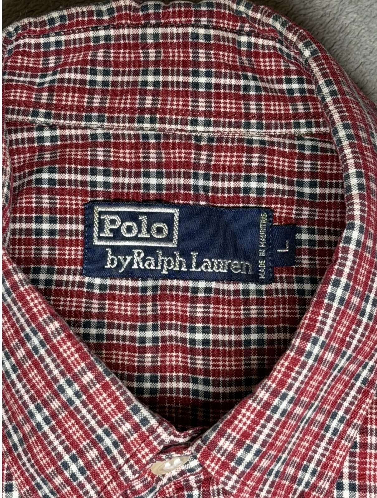 👔 Chemise Polo Ralph Lauren à carreaux – Manches courtes