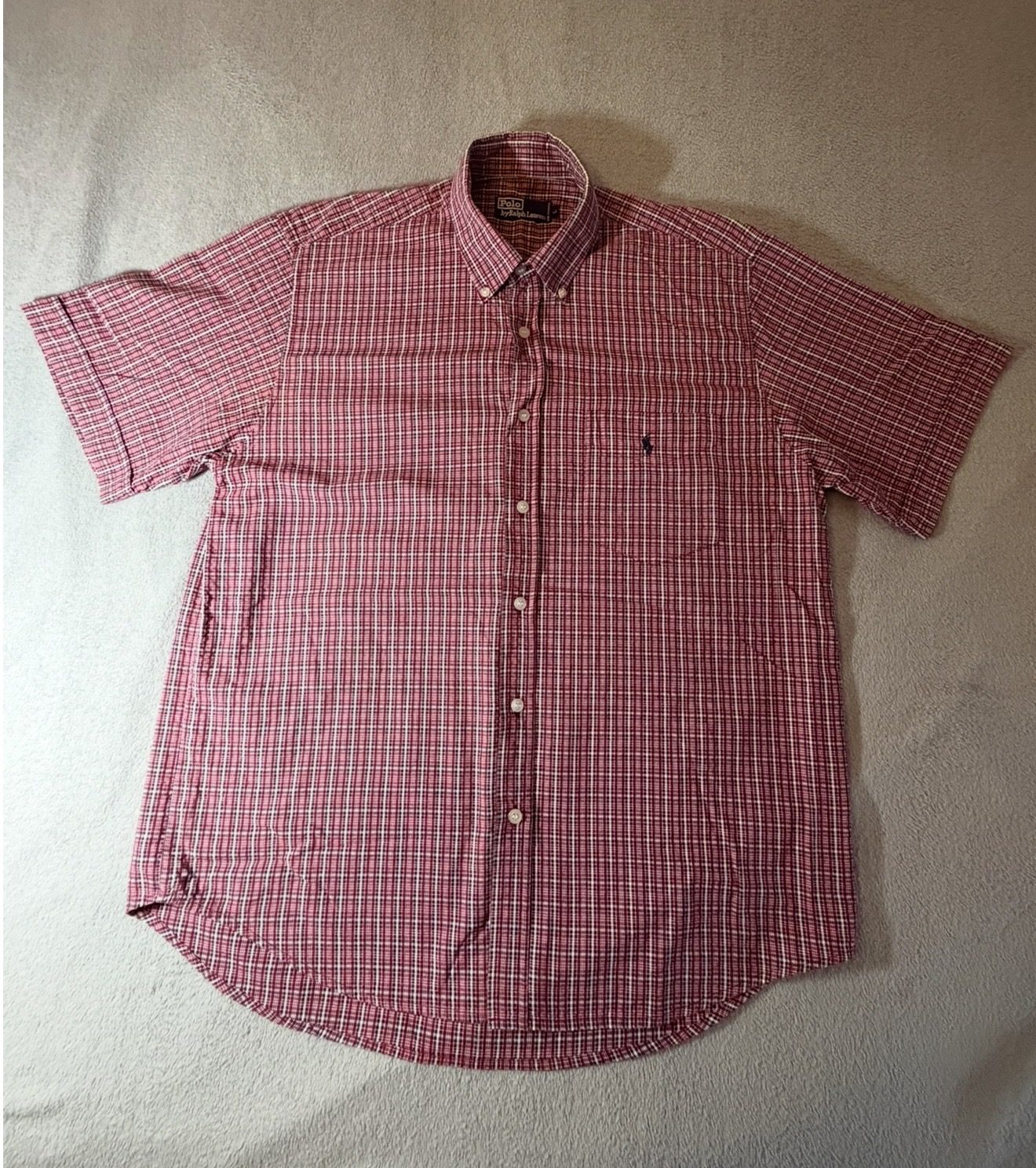 👔 Chemise Polo Ralph Lauren à carreaux – Manches courtes