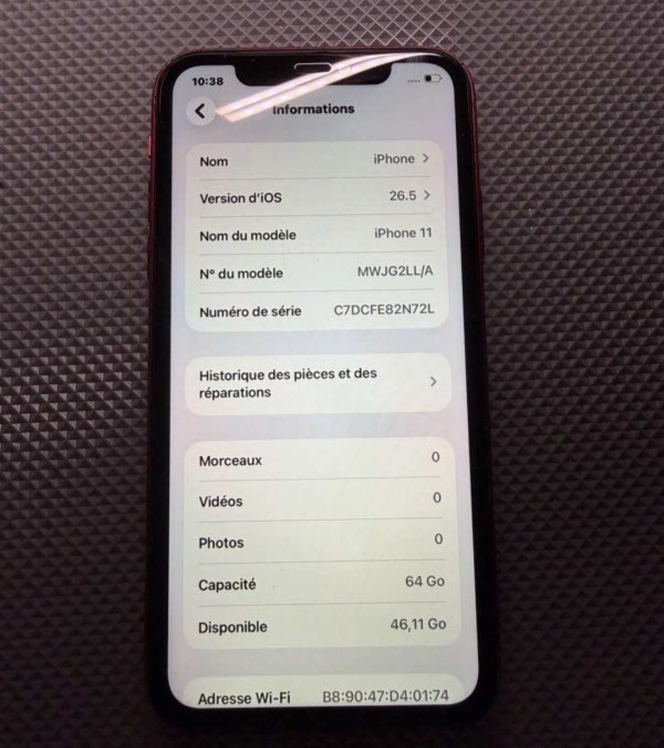 iPhone 11 – 64 Go – Rouge (PRODUCT)RED