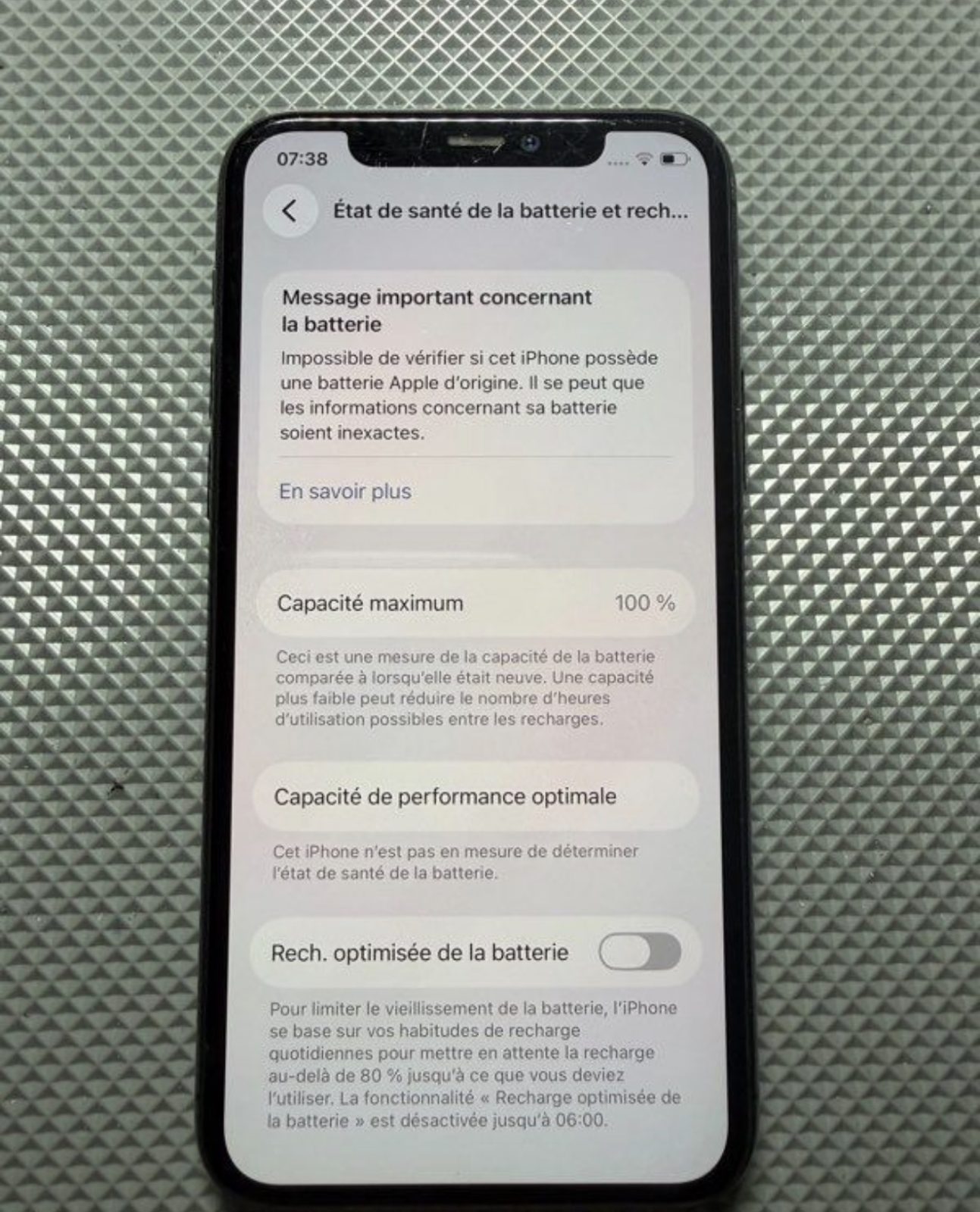 iPhone 11 Pro noir – 256 Go.