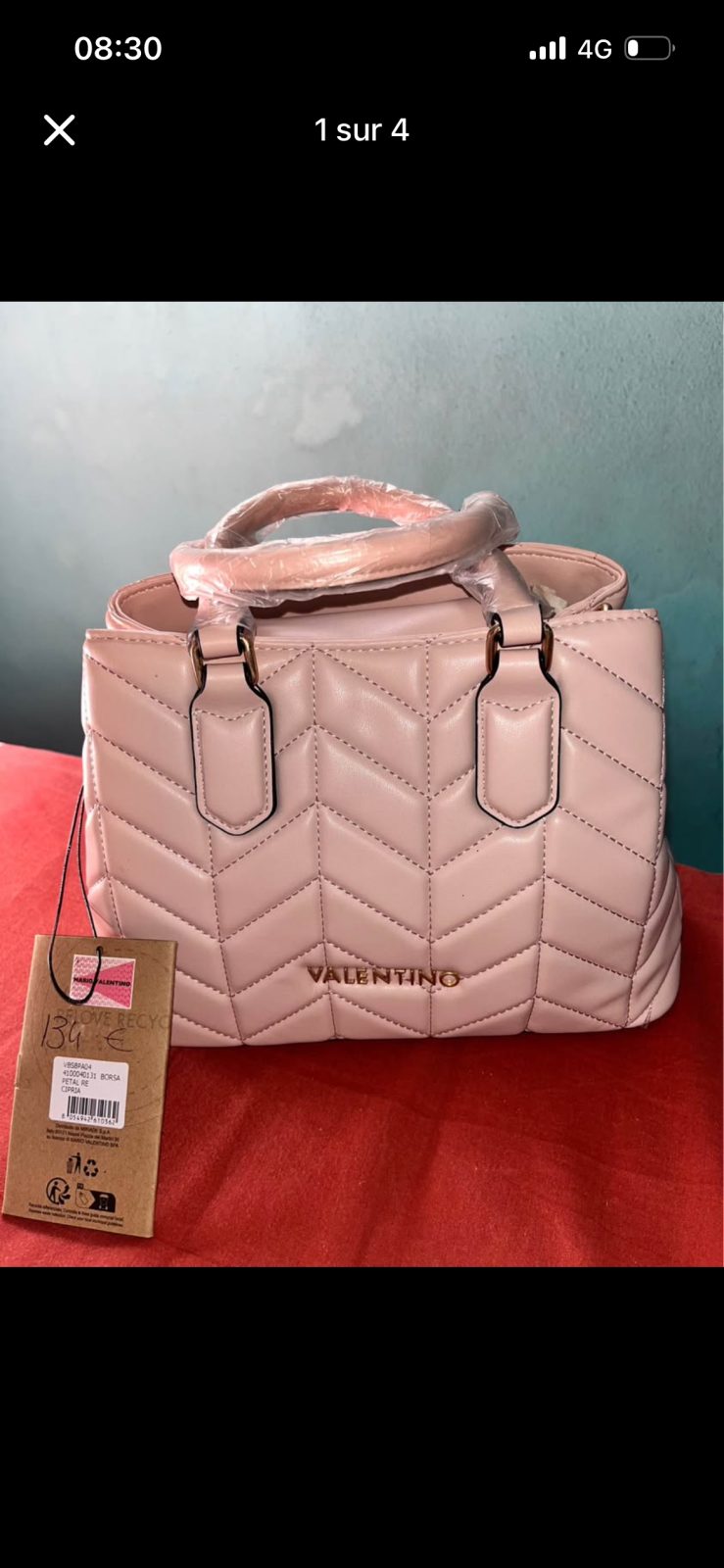 Sac à main Valentino rose poudré matelassé neuf — Valentino — Guadeloupe