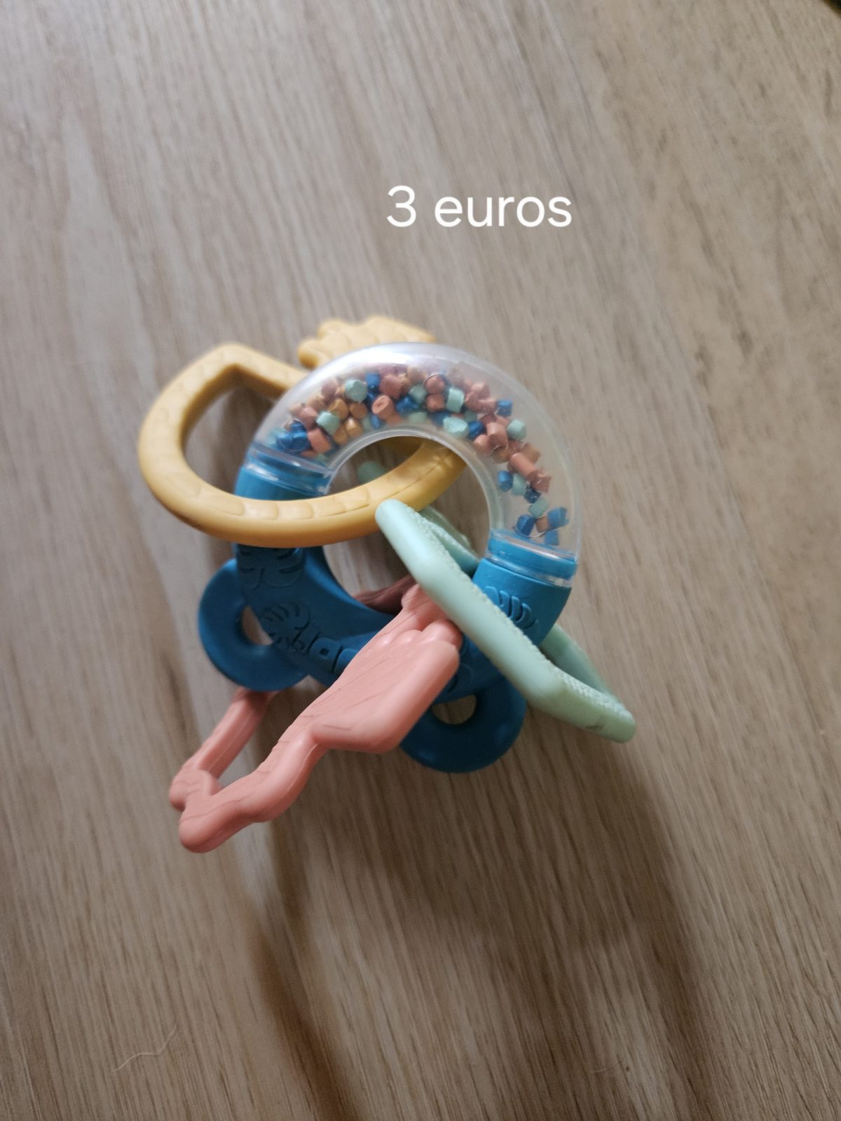 Hochet anneau de dentition bébé multicolore
