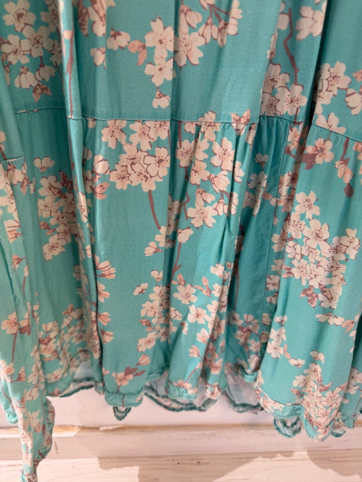 Robe longue fleurie mint Banditas