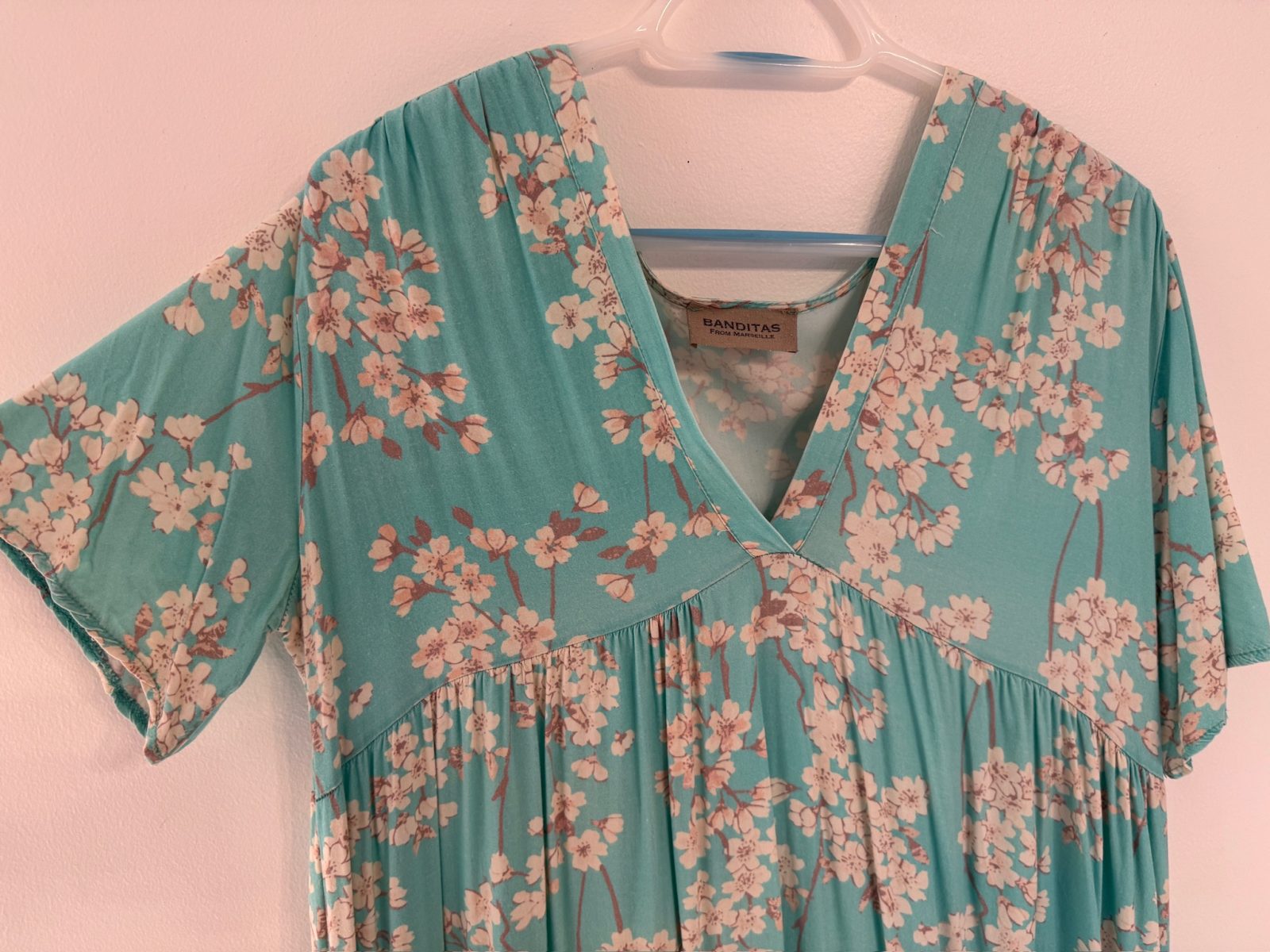 Robe longue fleurie mint Banditas
