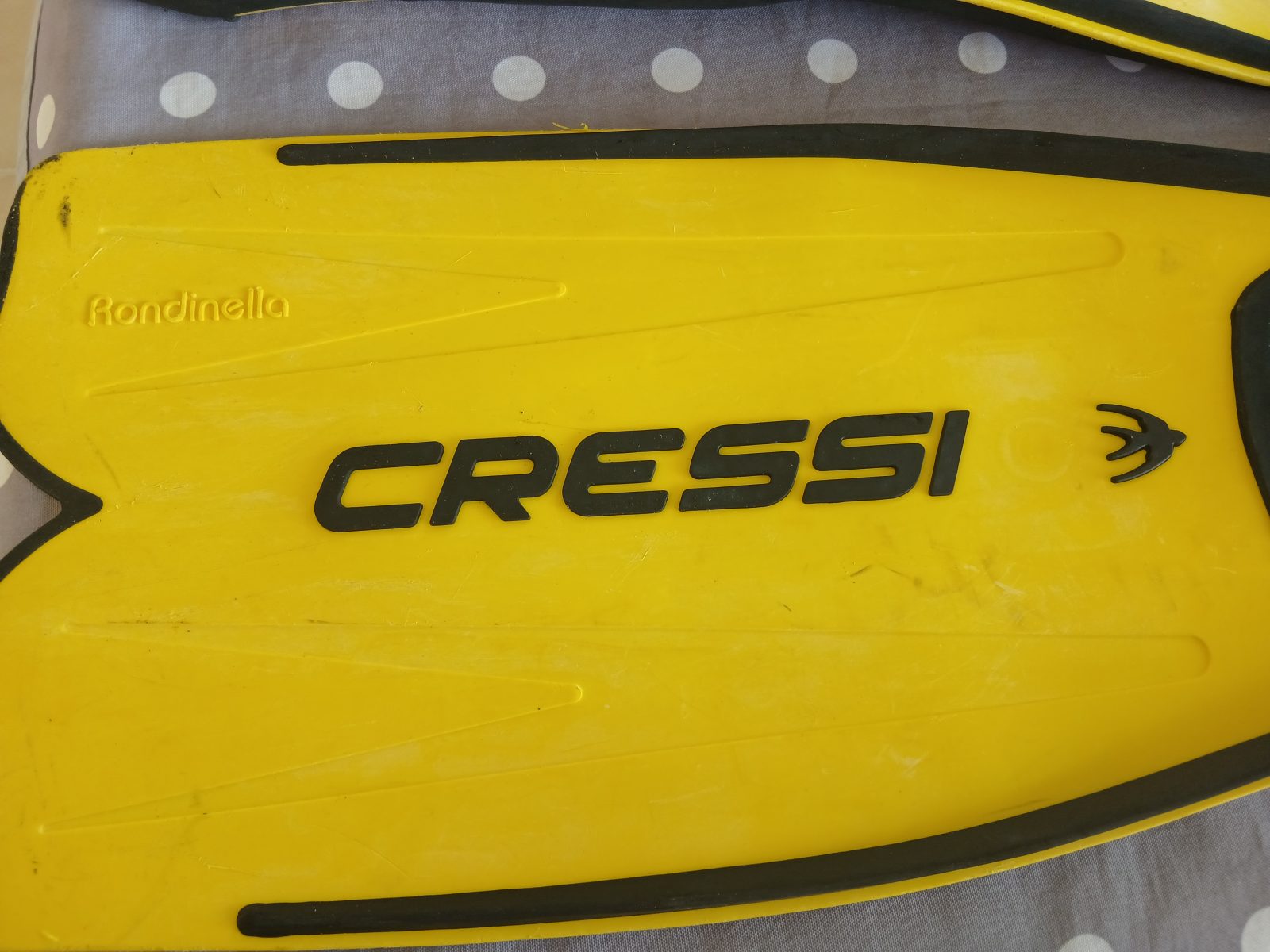 Palmes Cressi Rondinella jaunes taille 41-42