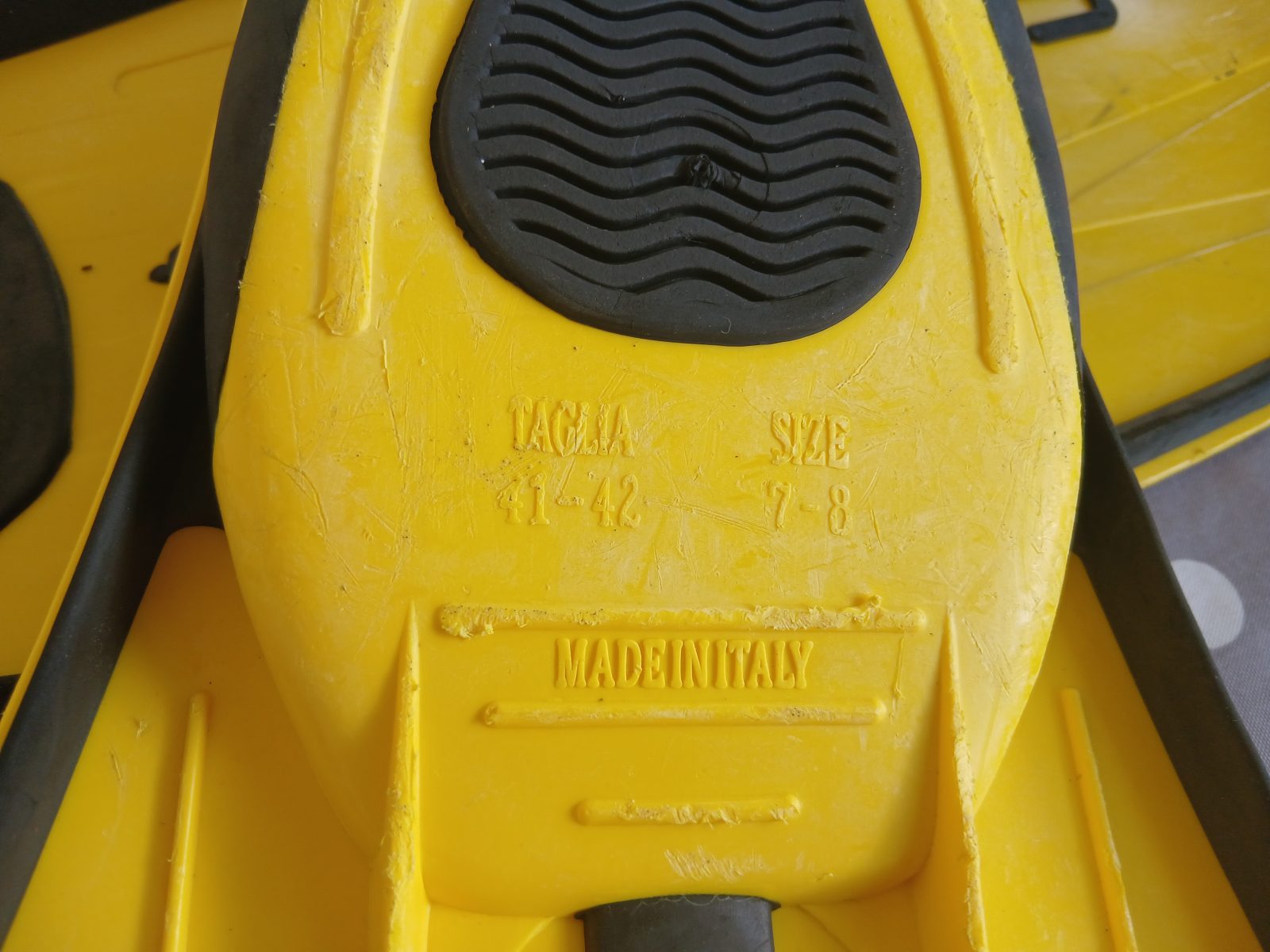 Palmes Cressi Rondinella jaunes taille 41-42