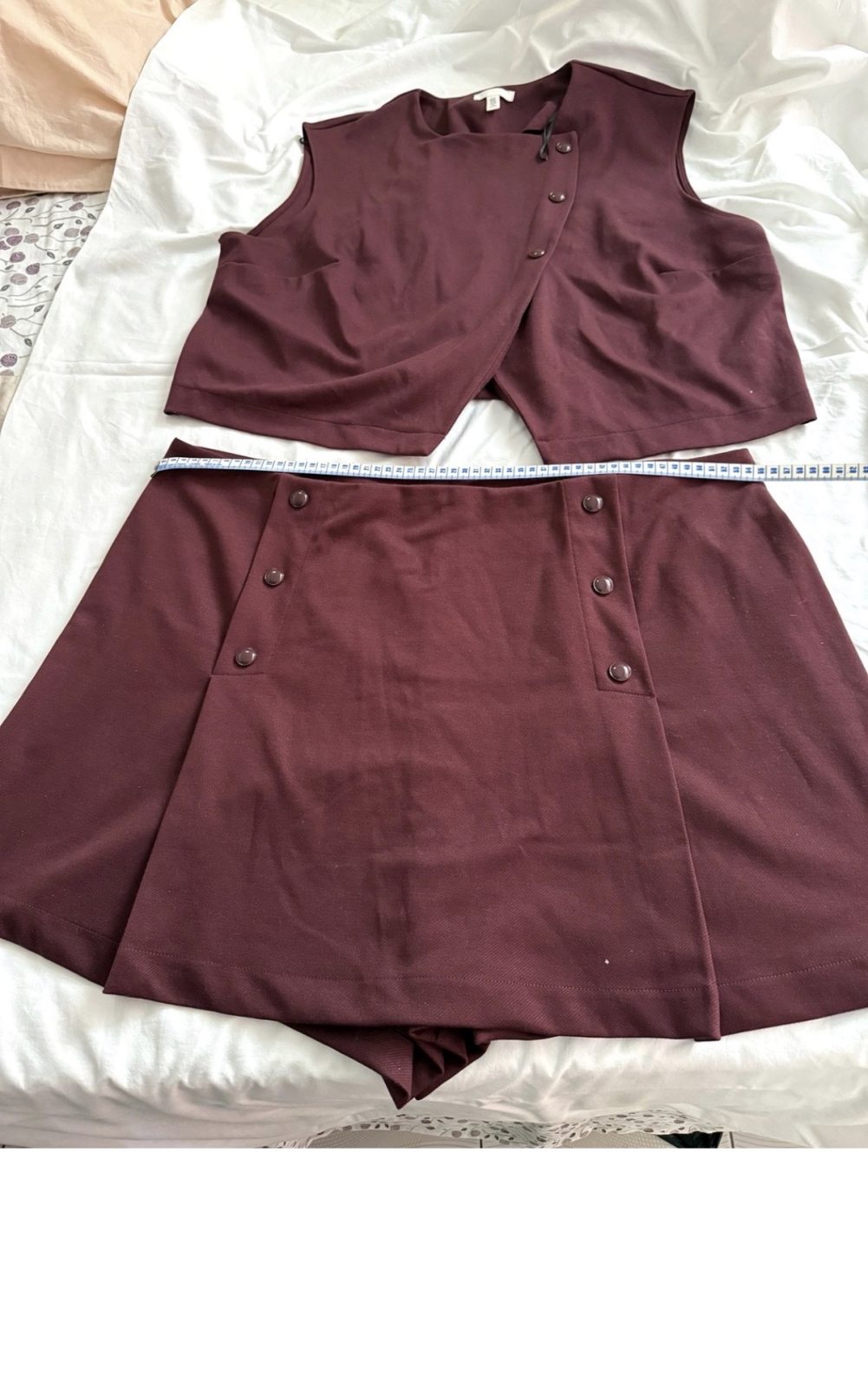 Ensemble deux pièces H&M bordeaux – Haut XL / Bas XXL – 12 €
