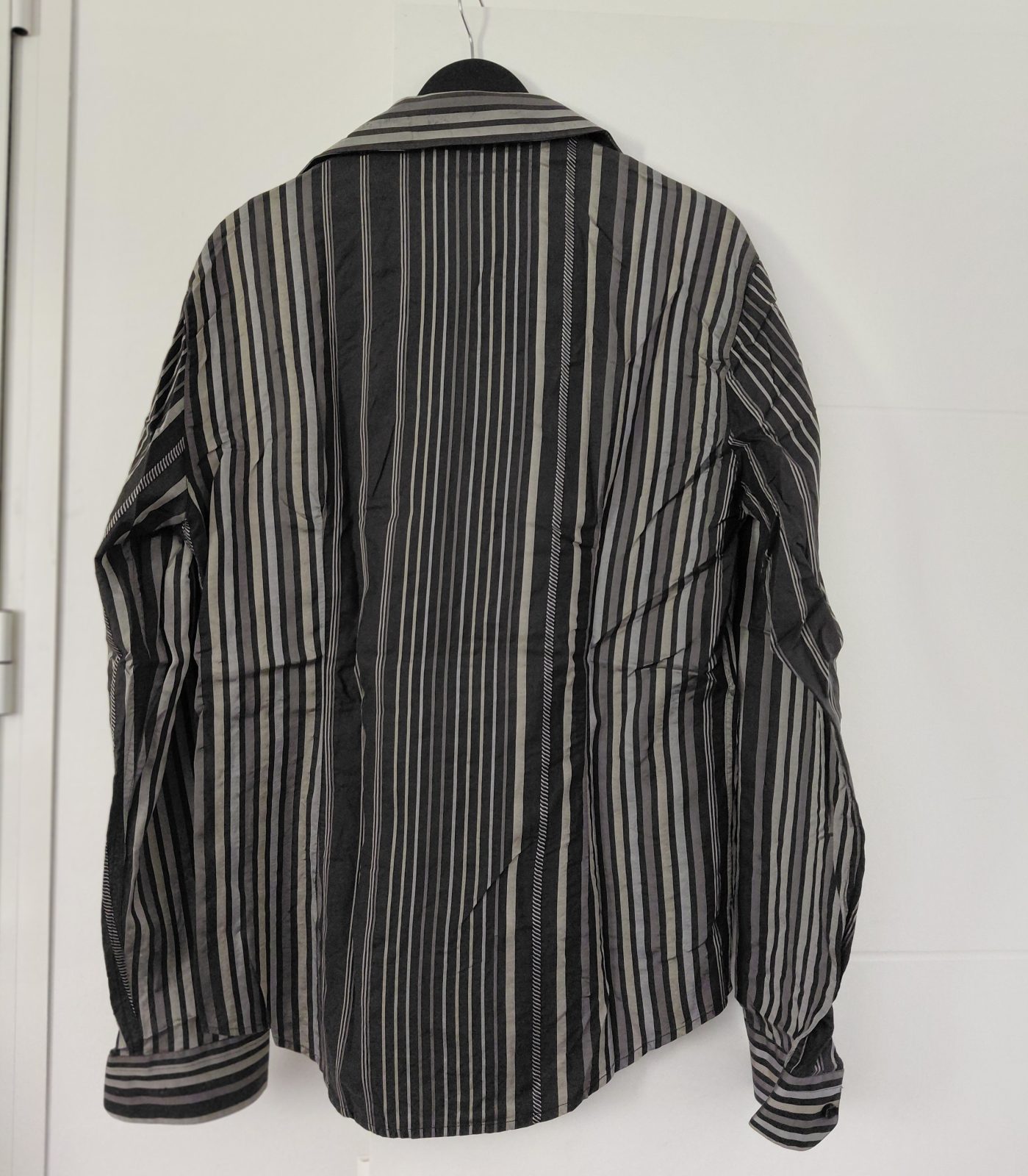Chemise homme rayée noir et gris Nogaret