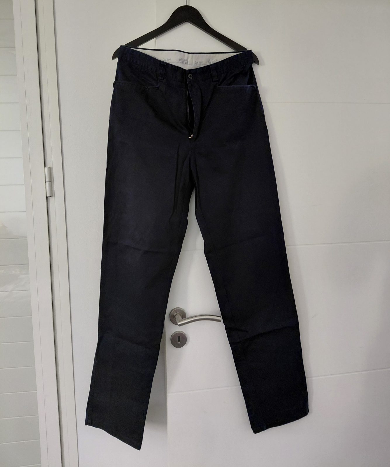 Pantalon homme bleu marine coton - droit — SERGE BLANCO — Guadeloupe