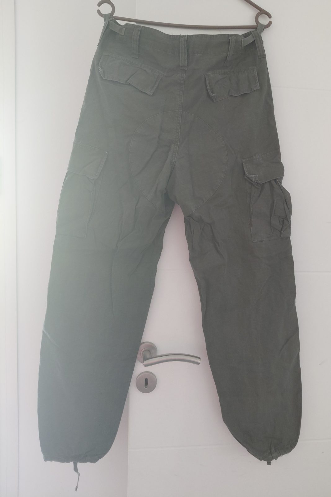 Pantalon cargo kaki vert treillis militaire taille XS