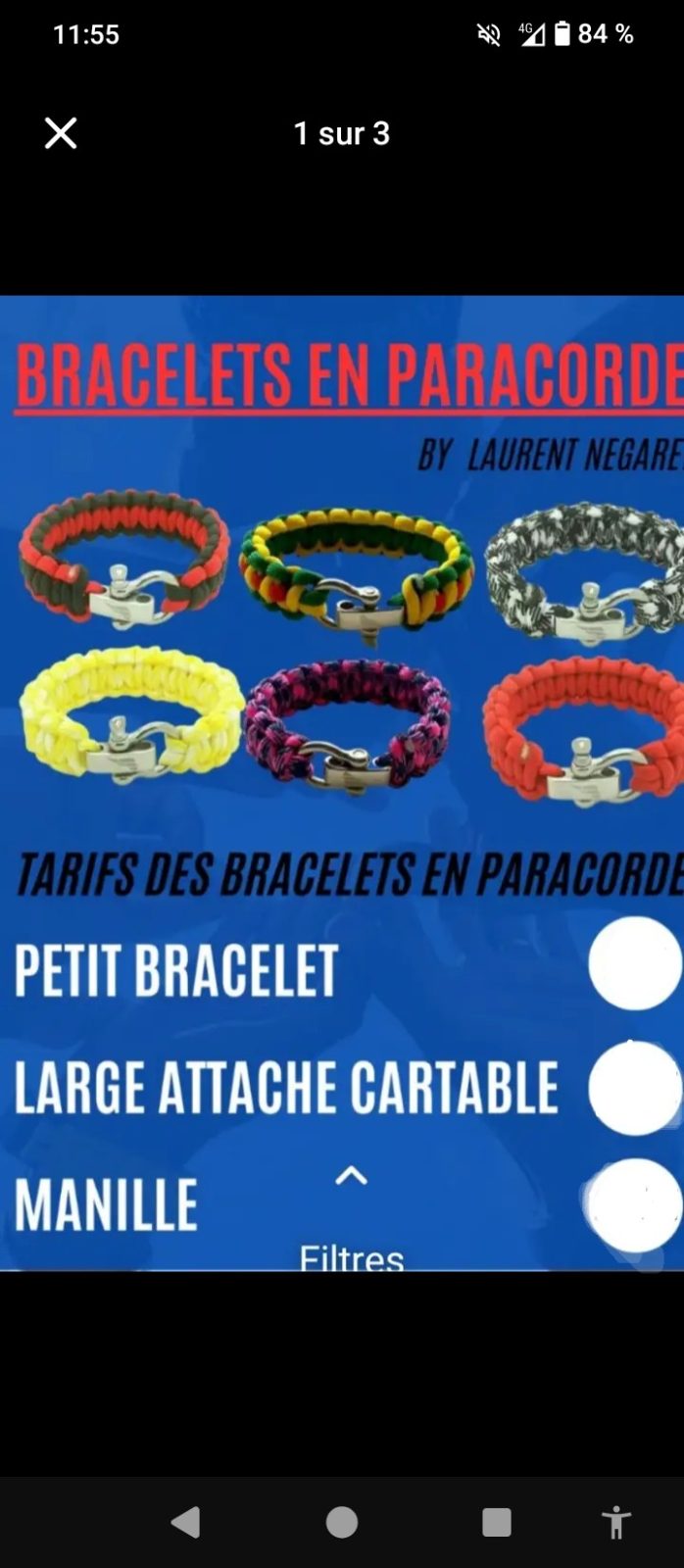 Bracelet Paracorde