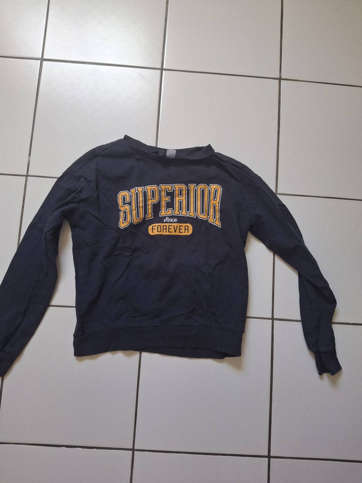 T-shirt manches longues bleu marine Superior - taille S