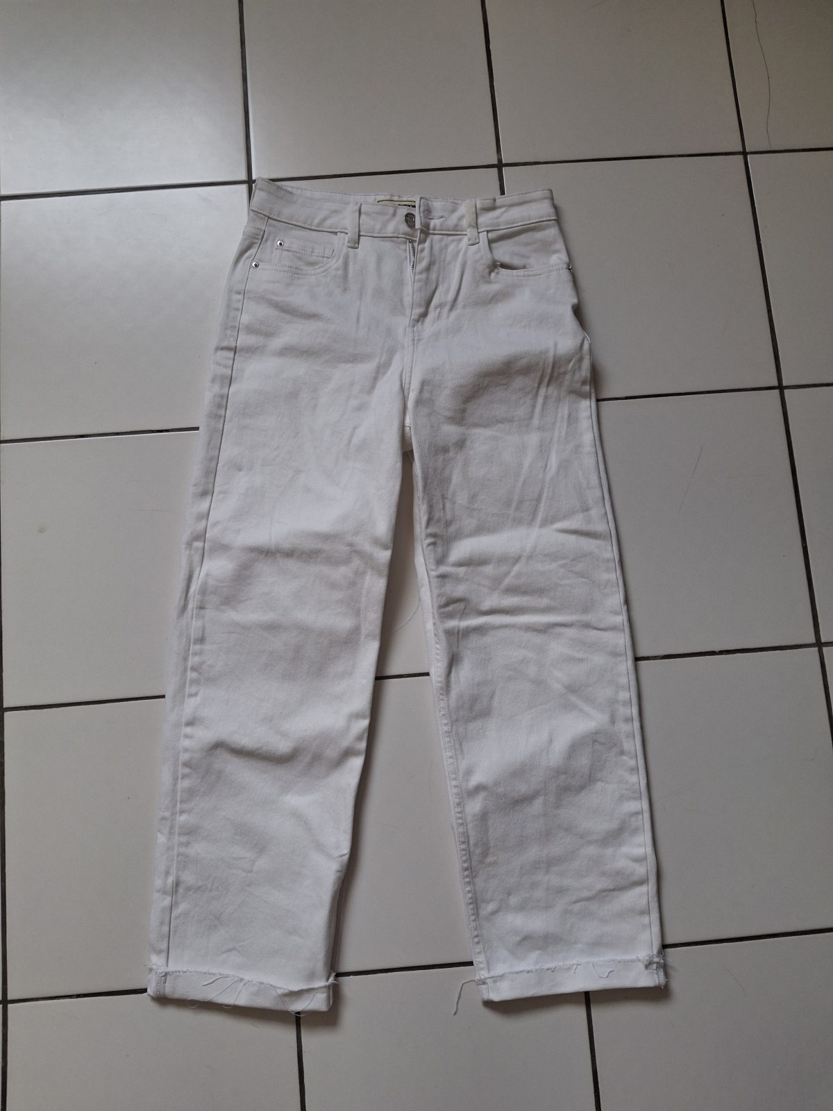 Jean blanc femme Denim Pimkie