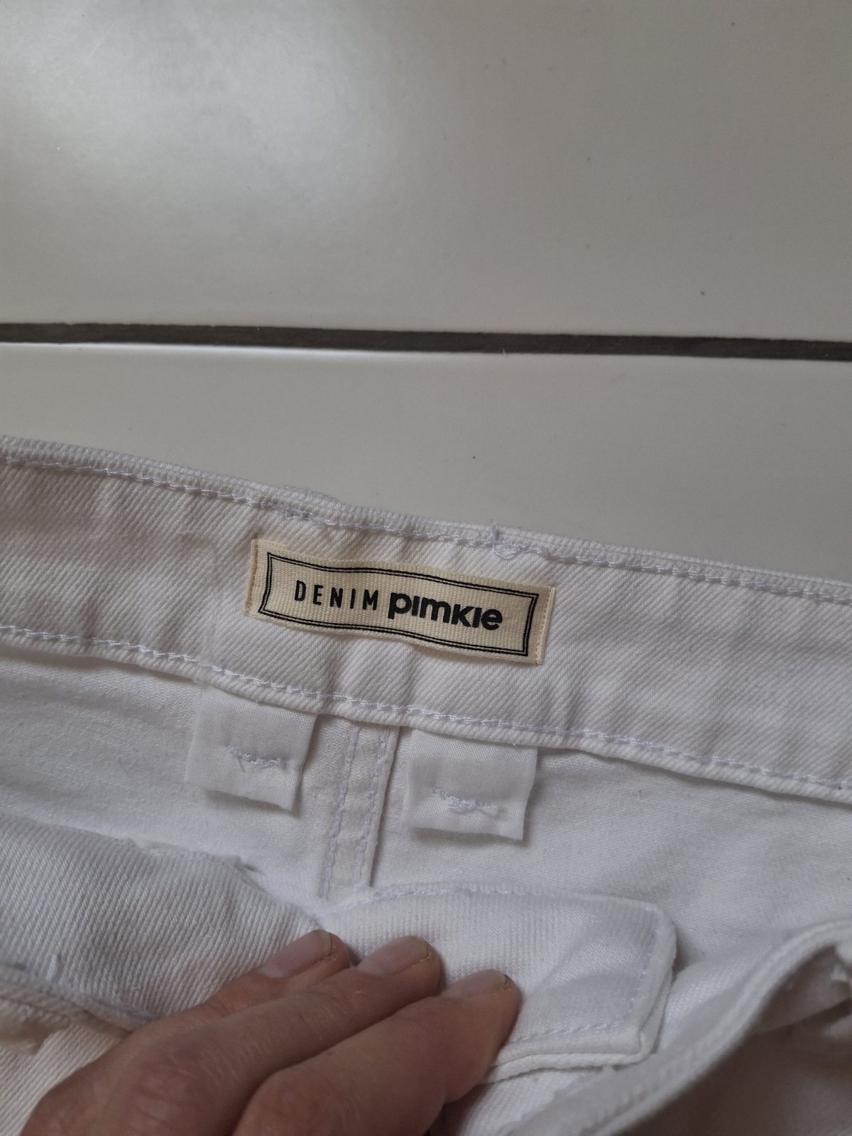 Jean blanc femme Denim Pimkie