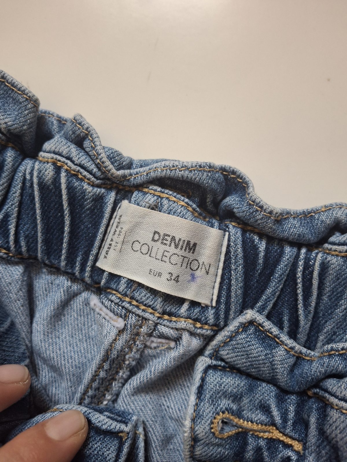 Jean taille haute bleu clair Denim Collection T34