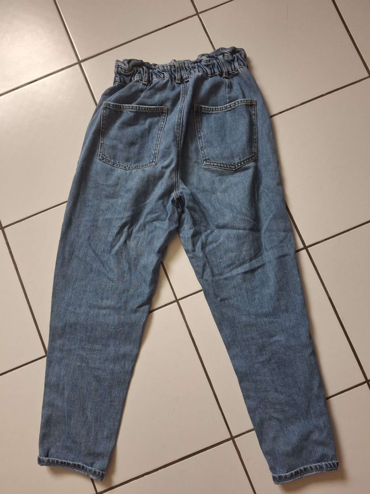 Jean taille haute bleu clair Denim Collection T34