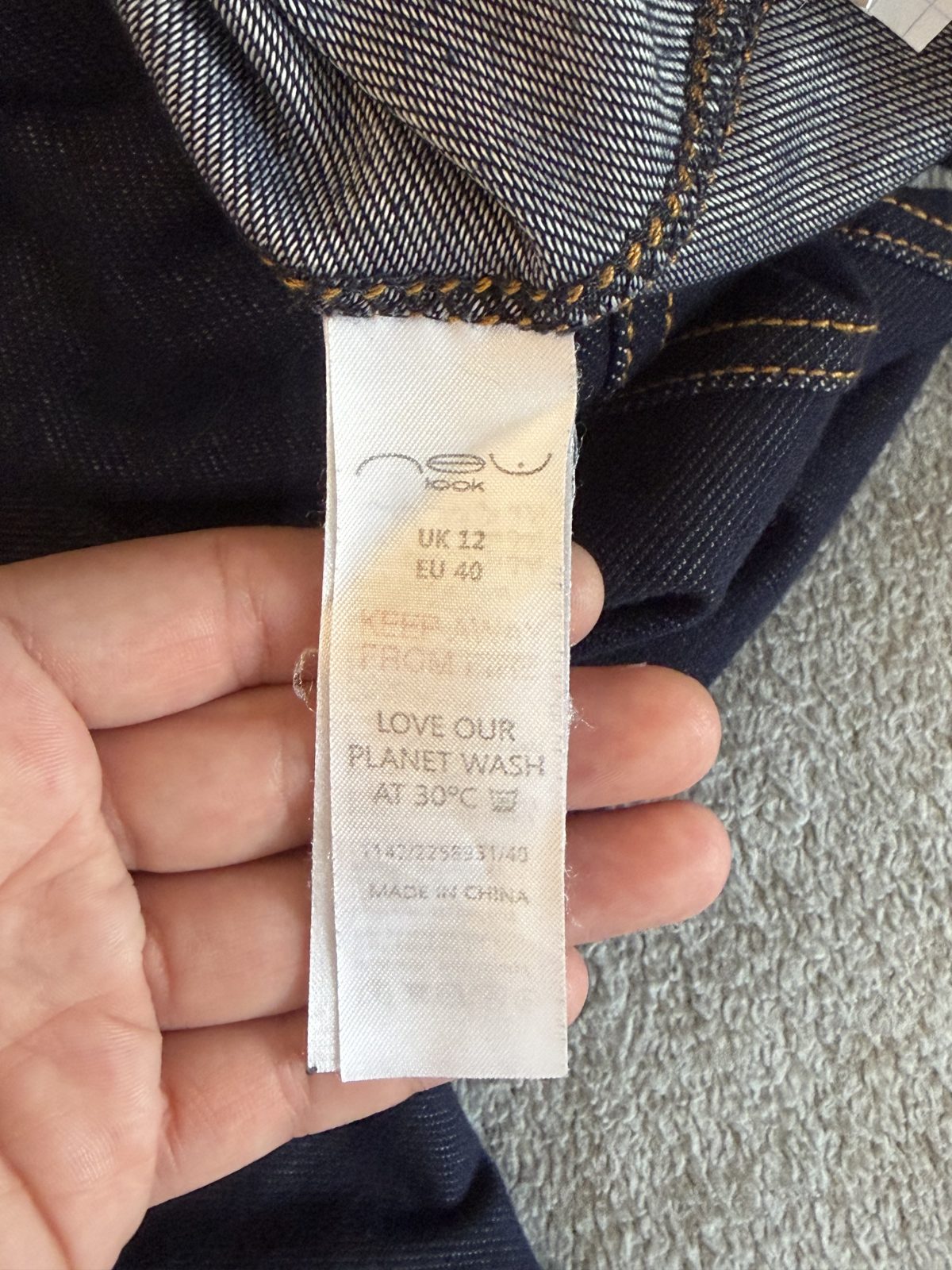 Legging effet jean bleu foncé taille 40