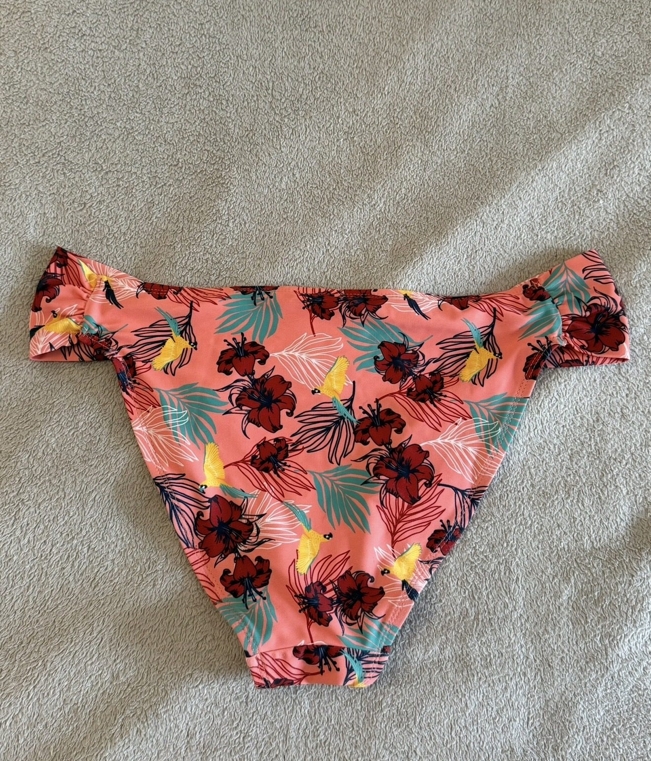 Bas de maillot de bain Inextenso fleuri corail taille M