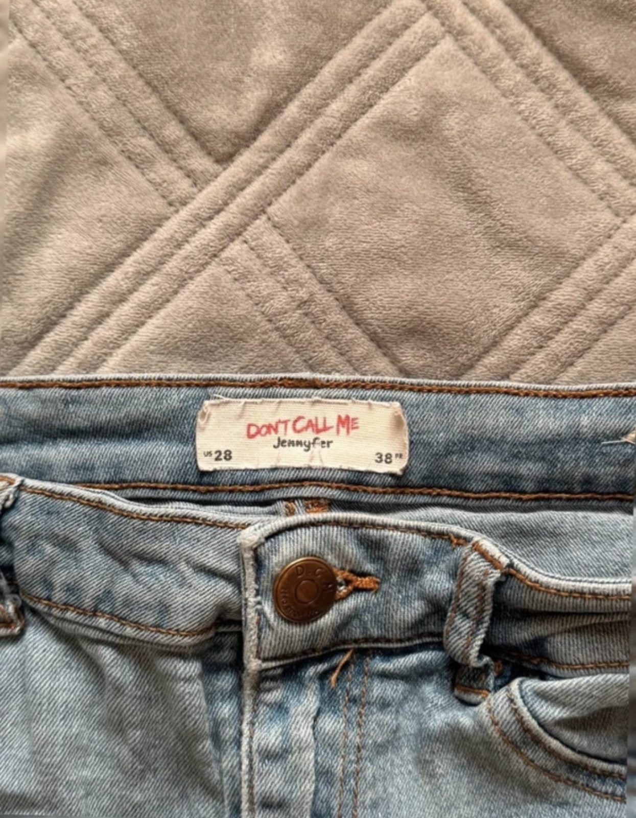 Jean skinny bleu clair déchiré femme - taille 38