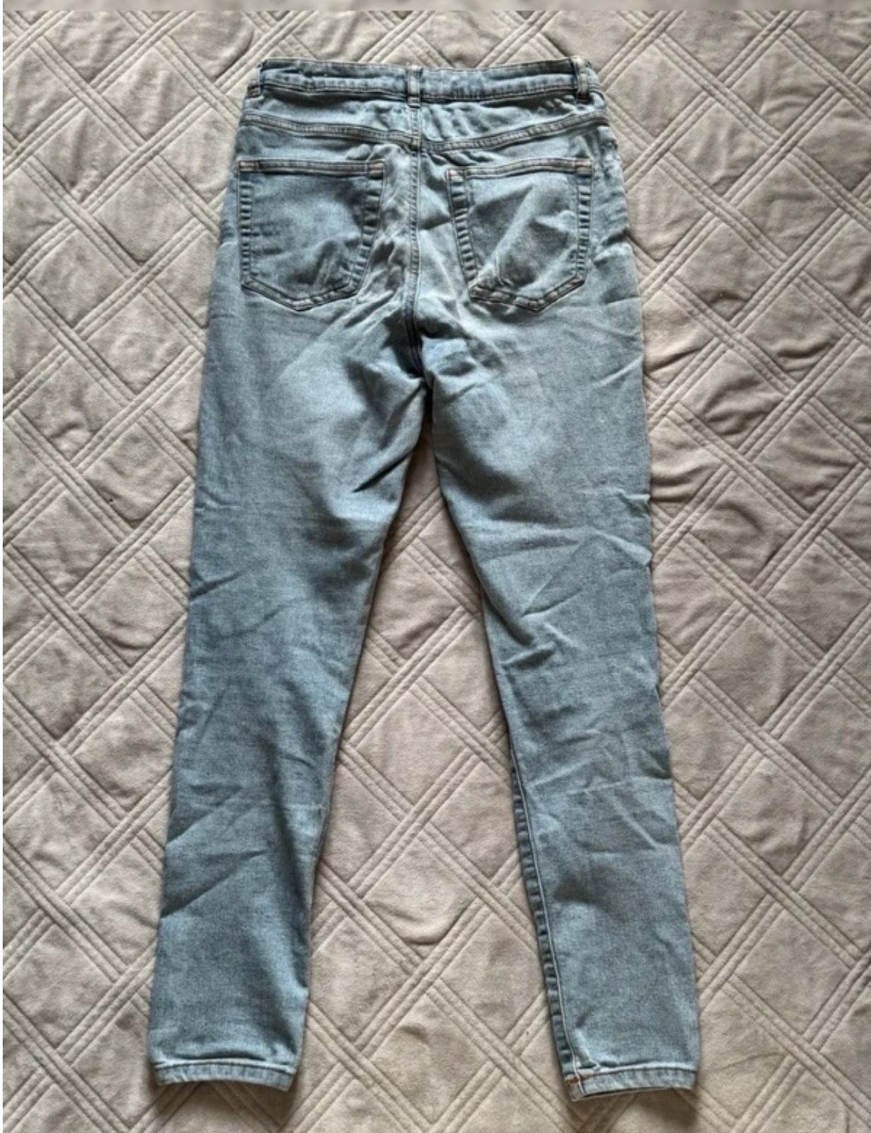 Jean skinny bleu clair déchiré femme - taille 38