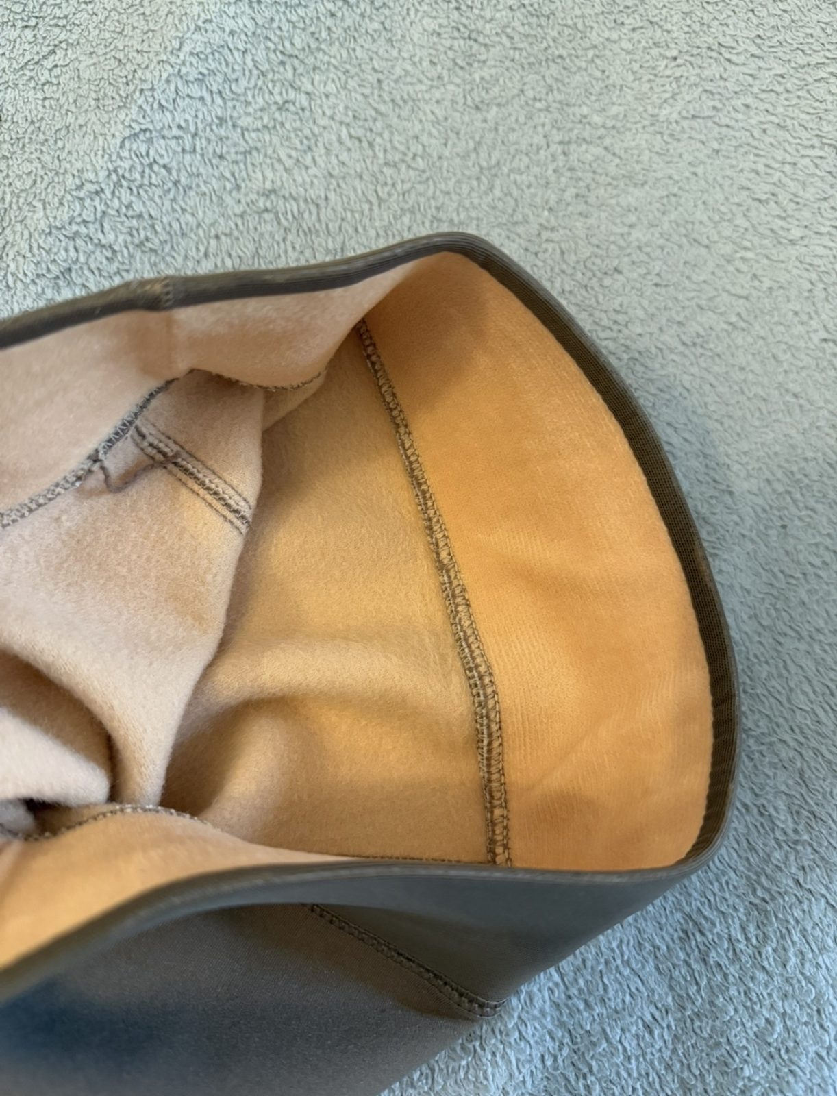 Collants chauds marron camel, taille S/M