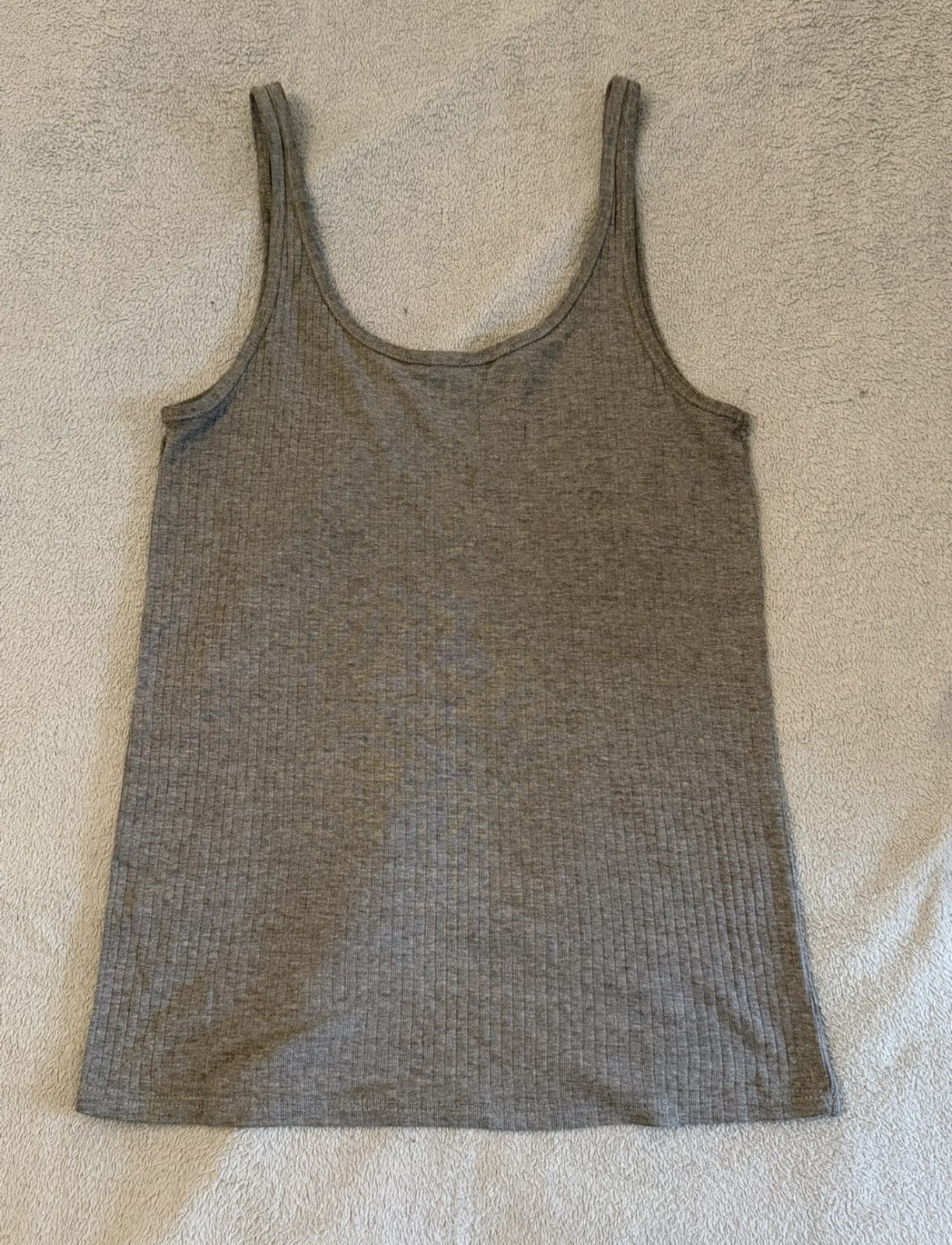 Débardeur côtelé gris chiné Undiz taille M