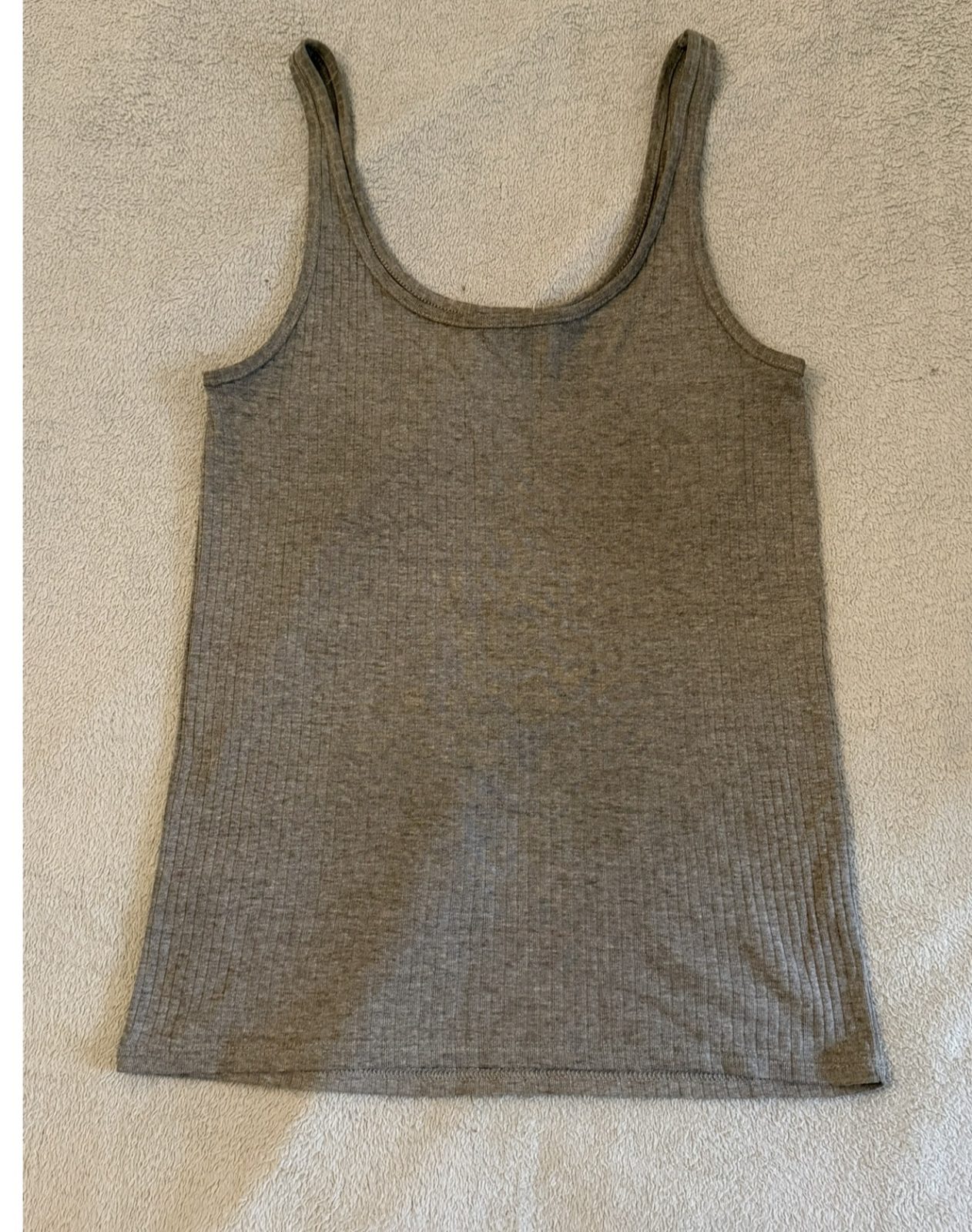 Débardeur côtelé gris chiné Undiz taille M