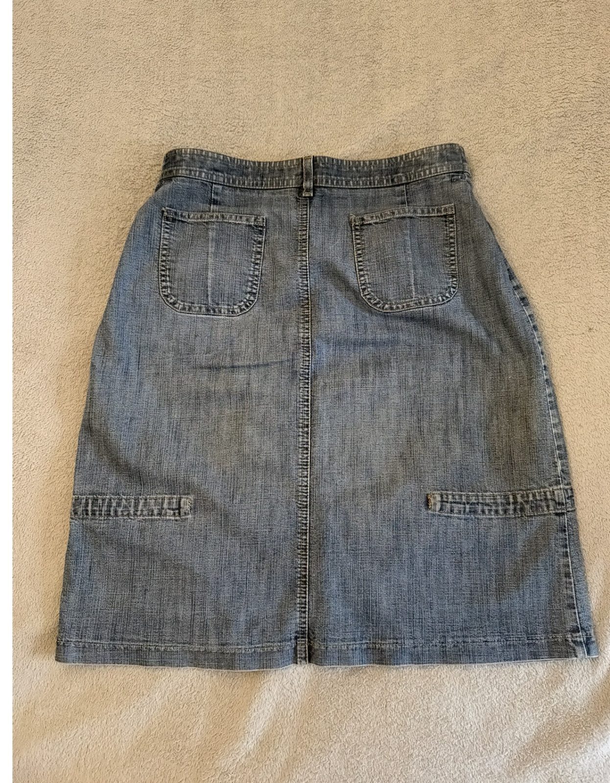Jupe en jean bleu délavé New Man Collection