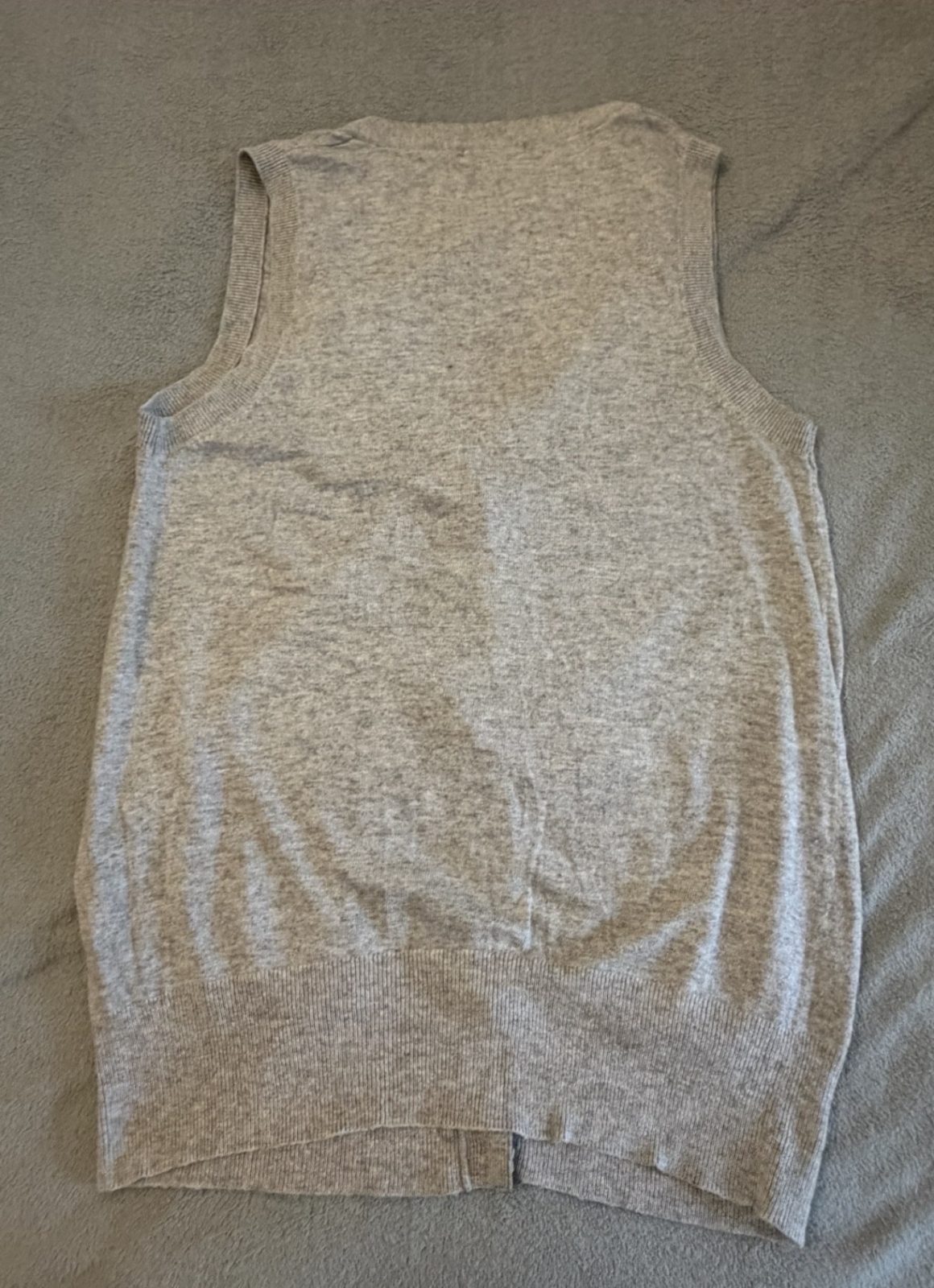Gilet sans manches gris chiné – Atmosphere – Taille 46
