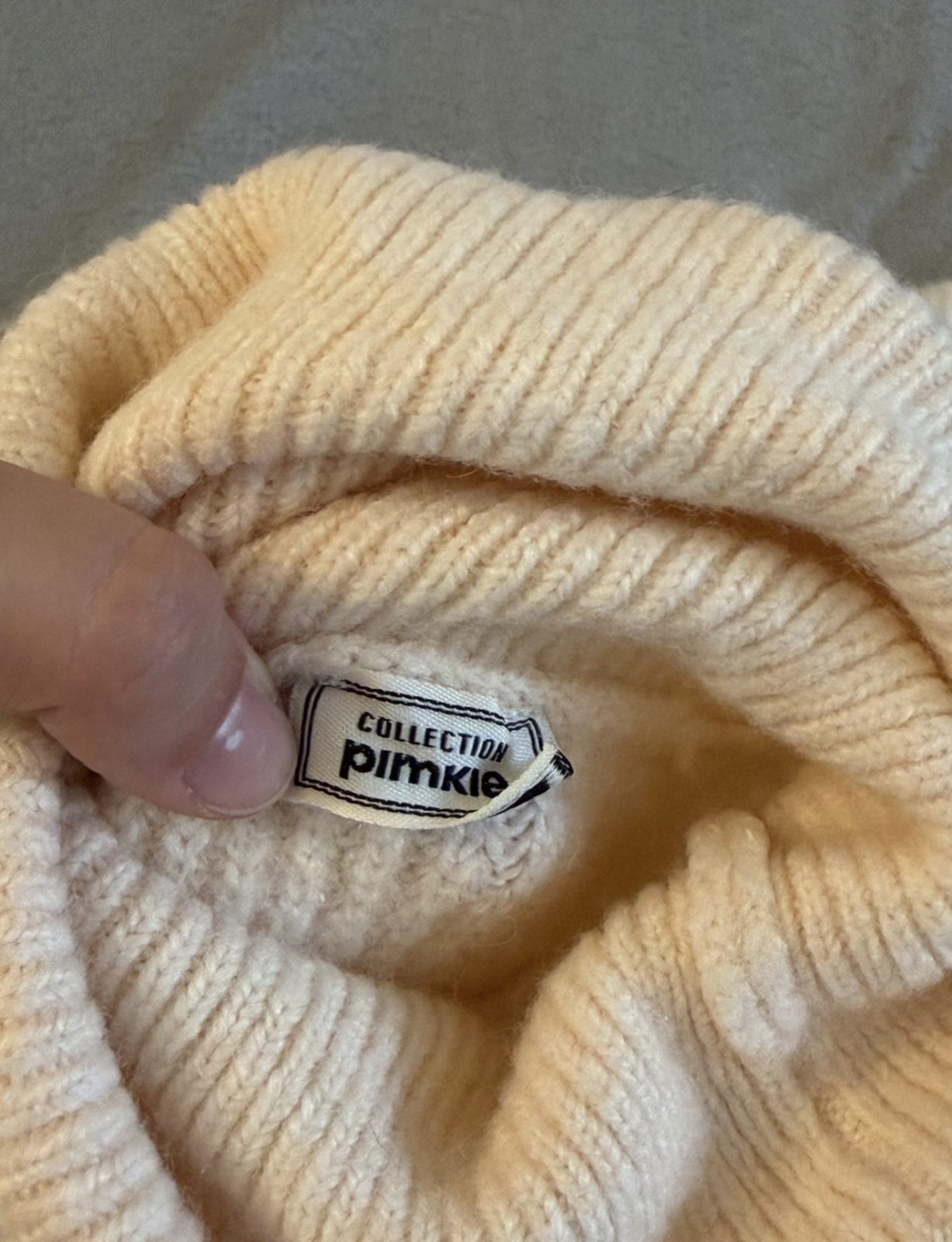 Robe pull à col roulé beige – Pimkie – Taille M