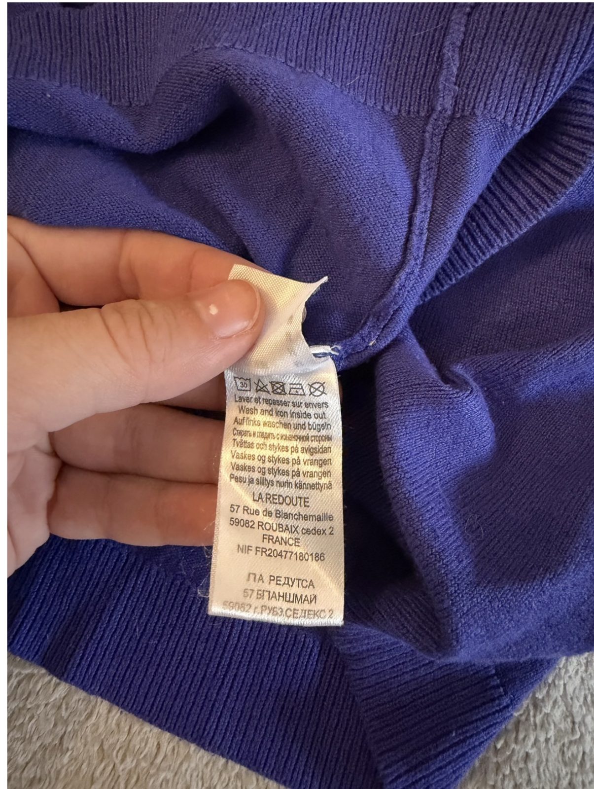 💙 Pull bleu femme – La Redoute – Taille M