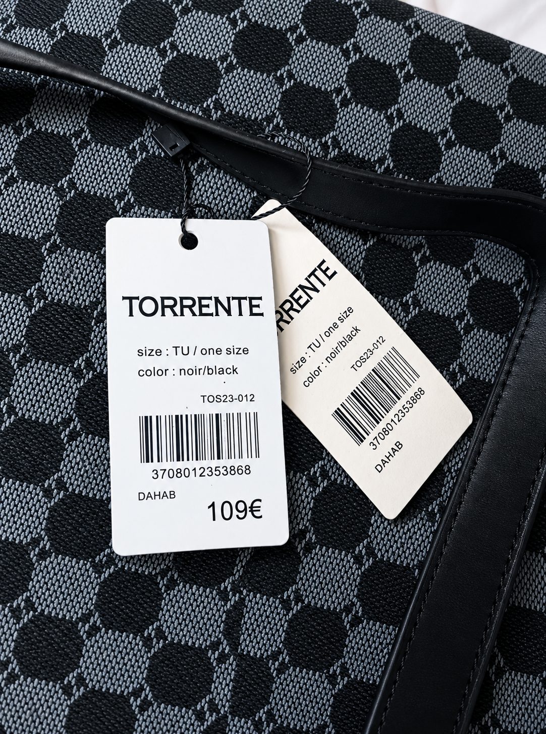 Grand sac Torrente Noir neuf