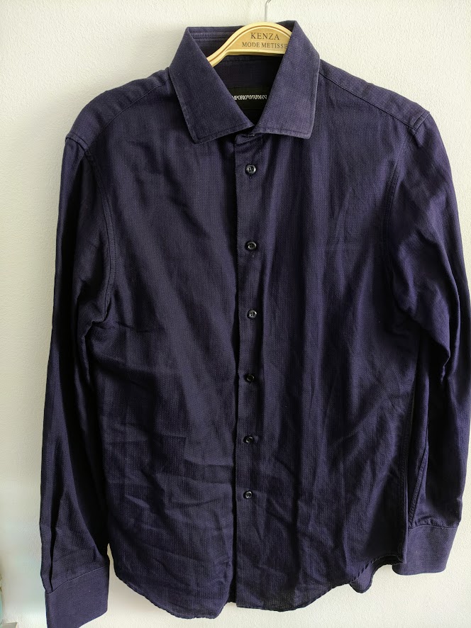Chemise bleu marine HOM TS EMPORIO ARMANI — EMPORIO ARMANI  — La Réunion
