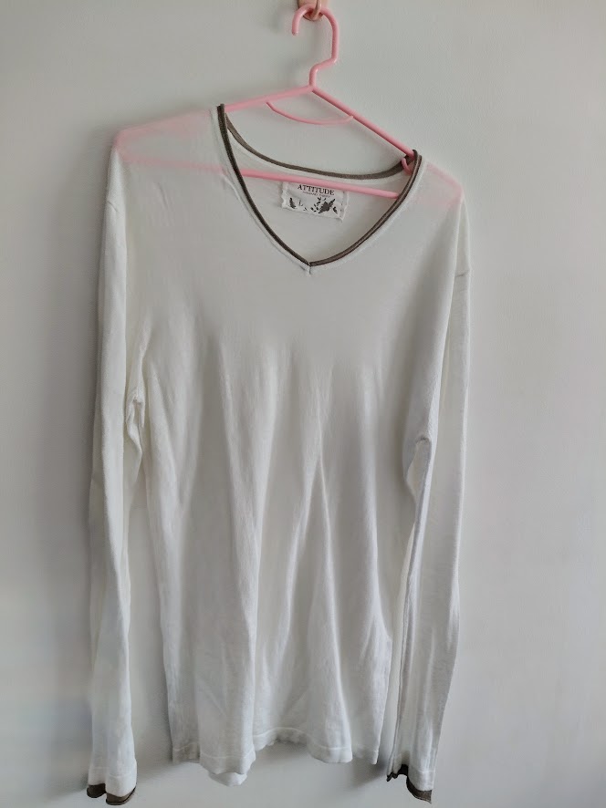 Pull léger blanc HOM TS ATTITUDE ARMAND THIERY —  ARMAND THIERY  — La Réunion