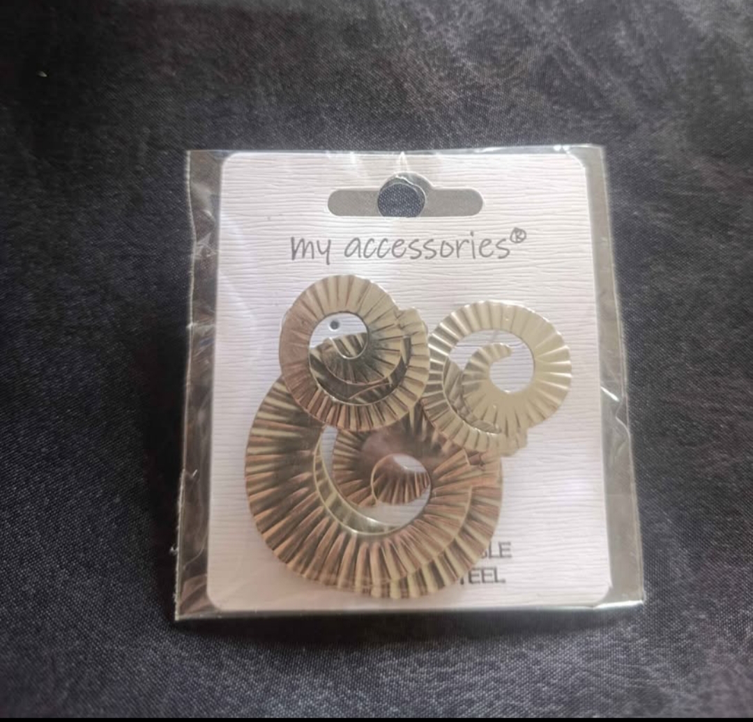 Boucle d'oreille en Acier Inoxydable, couleur Argenté — La Réunion