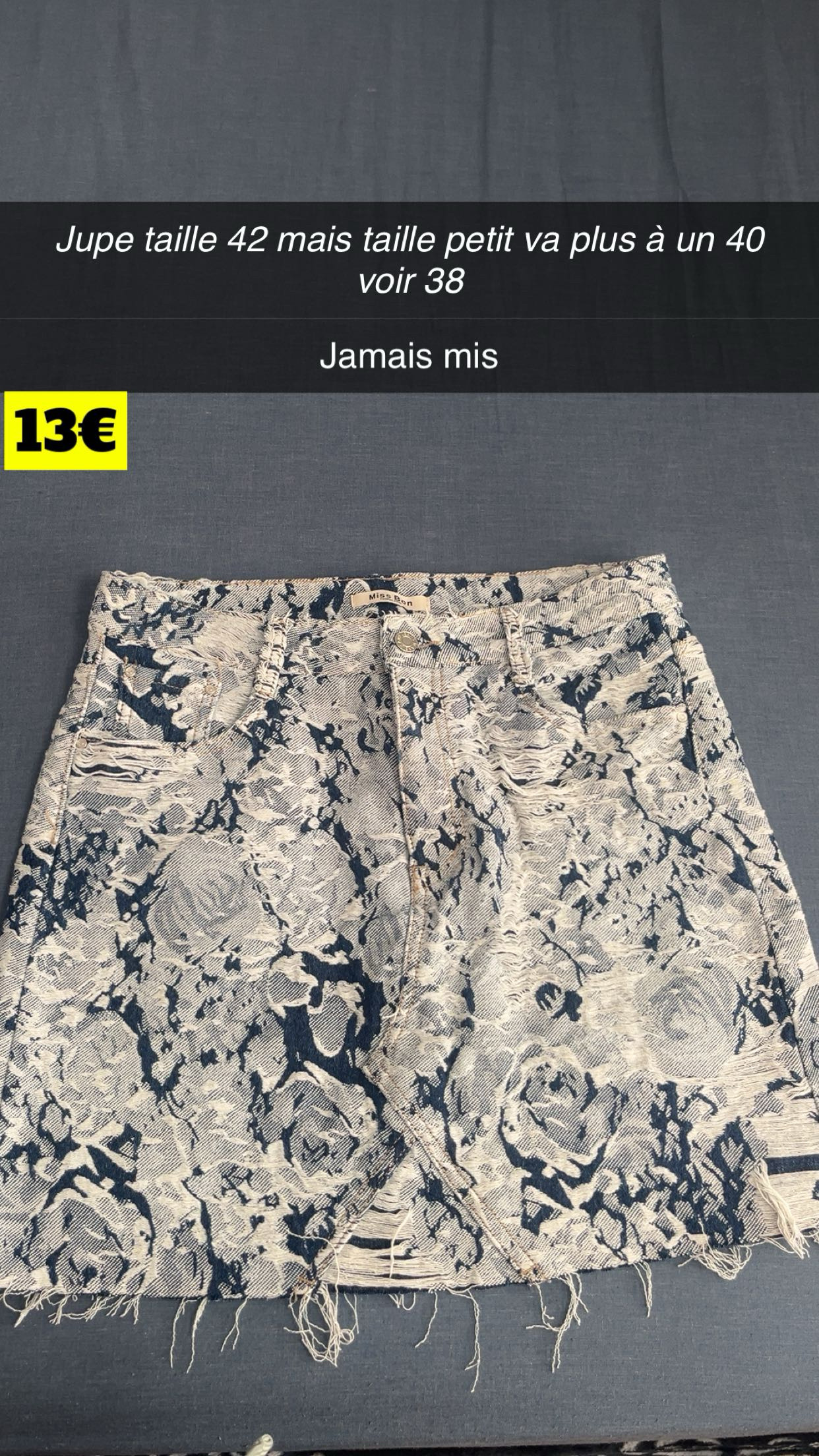 Jupe jean — Actuel réunion  — La Réunion
